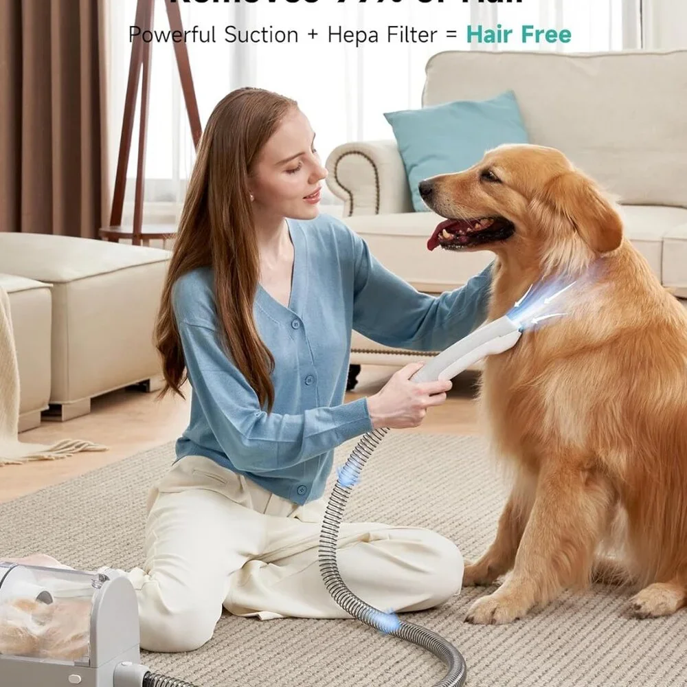 Dog/Cat Grooming Kit | Pet Friendly Vacuum Machine